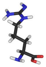 Estructura 3D de L-arginina